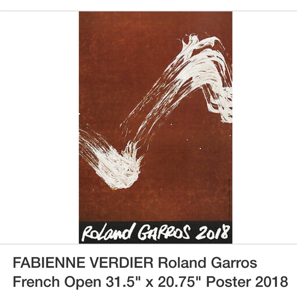 Rolland Garros 2018 Tennis Tournament Poster 🎾💫
